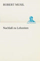 Book cover of: Nachlaß zu Lebzeiten. By: Robert Musil