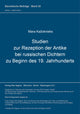 Book cover of: Studien zur Rezeption der Antike bei russischen Dichtern zu Beginn des 19. Jahrhunderts. By: Mara Ka?oknieks