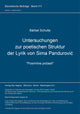 Book cover of: Untersuchungen zur poetischen Struktur der Lyrik von Sima Pandurovic. "Posmrtne pocasti"