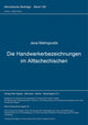 Book cover of: Die Handwerkerbezeichnungen im Alttschechischen
