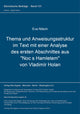 Book cover of: Thema und Anweisungsstruktur im Text mit einer Analyse des ersten Abschnittes aus "Noc s Hamletem" von Vladimir Holan