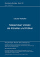 Book cover of: Maksimilian Volosin als Kuenstler und Kritiker
