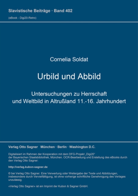 Book cover of: Urbild und Abbild