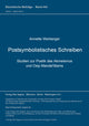 Book cover of: Postsymbolistisches Schreiben. Studien zur Poetik des Akmeismus und Osip Mandel'stams. By: Annette Werberger