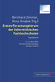 Book cover of: Erstes Forschungsforum Der Oesterreichischen Fachhochschulen. By: Bernhard Zimmer