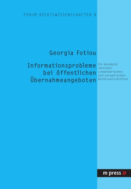 Book cover of: Informationsprobleme Bei Oeffentlichen Uebernahmeangeboten