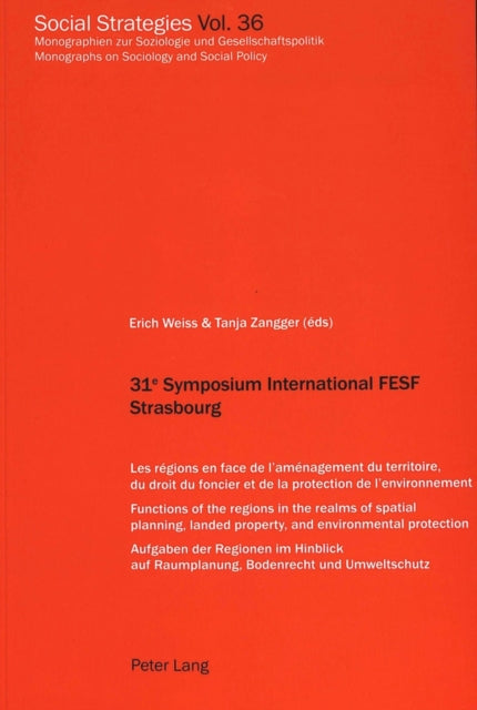 Book cover of: 31e Symposium International Fesf Strasbourg. By: Erich Weiss