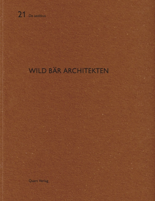 Book cover of: Wild Bar Architekten. By: Heinz Wirz