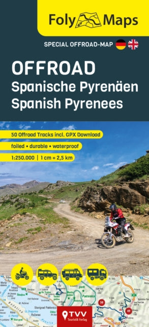 Book cover of: FolyMaps OFFROAD Spanish Pyrenees 1:250,000