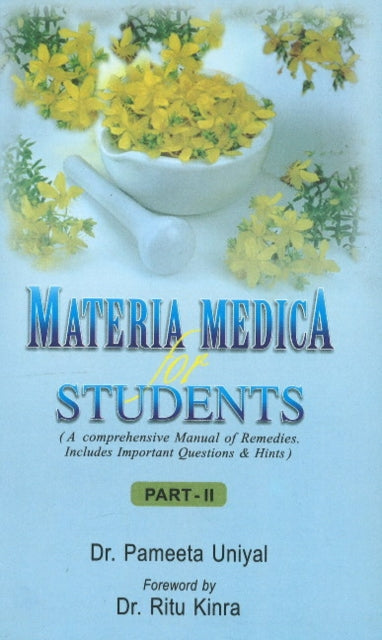Book cover of: Materia Medica for Students. By: Pameeta Uniyal