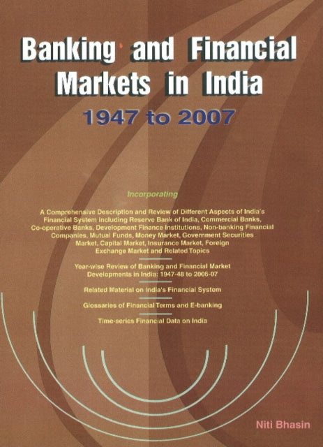 Book cover of: Banking & Financial Markets in India. By: Niti Bhasin