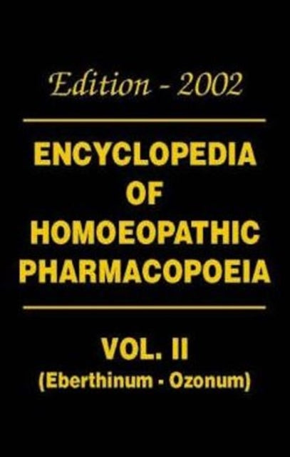 Book cover of: Encyclopaedia of Homoeopathic Pharmacopoeia. By: P. N. Verma