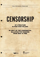 Book cover of: Censorship of Literature in Post-War Poland. By: Anna Wisniewska-Grabarczyk