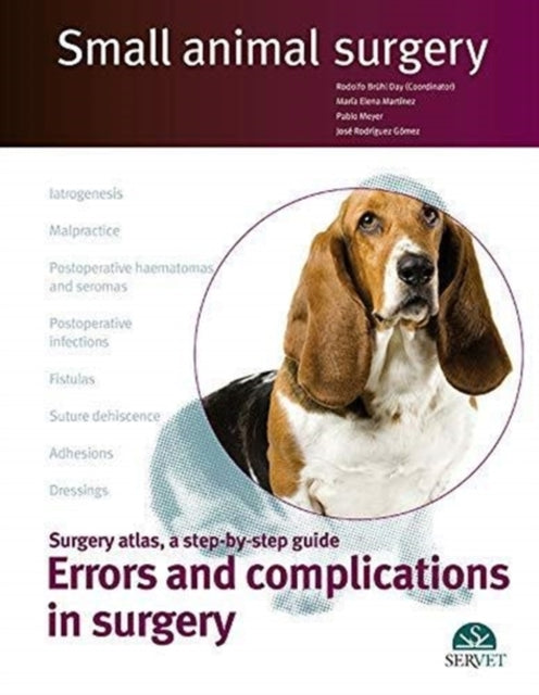 Book cover of: Errors and complications in surgery. Small animal surgery