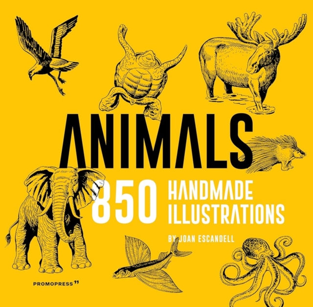 Book cover of: Animals: 850 Handmade Illustrations. By: Joan Escandell