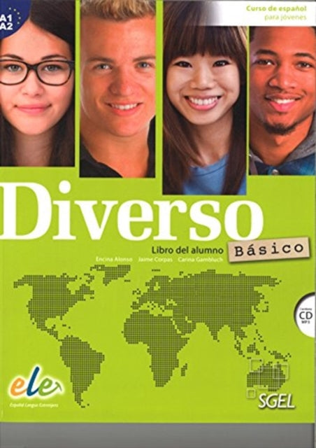 Book cover of: Diverso Basico - Libro del alumno + CD (MP3). A1-A2. By: Encina Alonso Arija