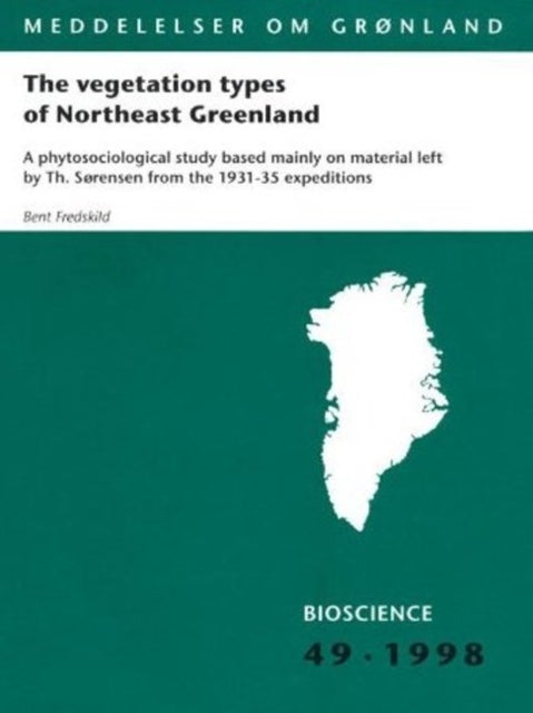 Book cover of: vegetation types of Northeast Greenland