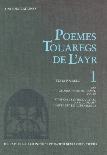 Book cover of: Poemes Touaregs de l'Ayr, 1. By: Karl G. Prasse