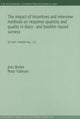 Book cover of: Impact of Incentives & Interview Methods on Response Quantity & Quality in Diary- & Booklet-Based Surveys. By: Jens Bonke