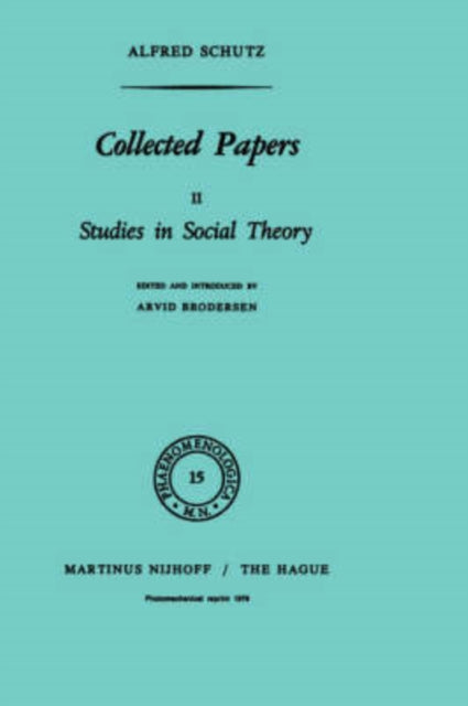 Book cover of: Collected Papers II. By: A. Schutz 