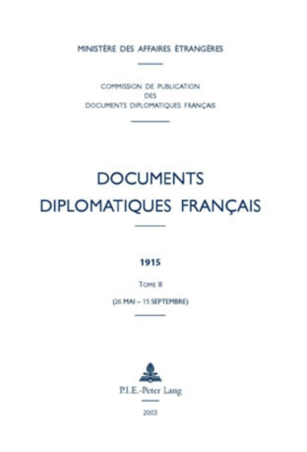 Book cover of: Documents Diplomatiques Francais