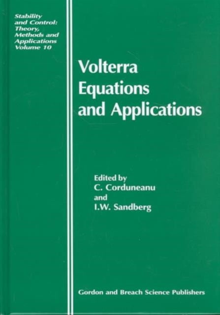 Book cover of: Volterra Equations and Applications
