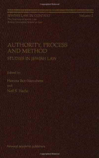 Book cover of: Authority, Process and Method. By: Menahem