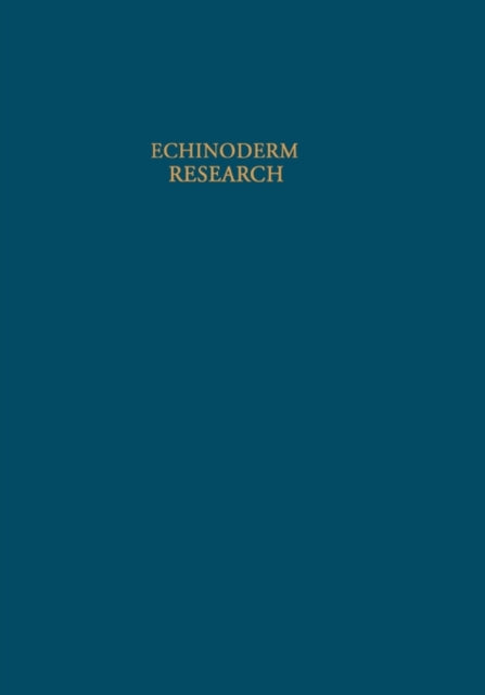 Book cover of: Echinoderm Research. By: Chantal De Ridder