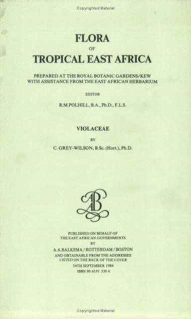 Book cover of: Flora of Tropical East Africa - Violaceae (1986)