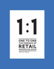 Book cover of: 1 to 1 The essence of Retail Branding and Design. By: Michel Van Tongeren