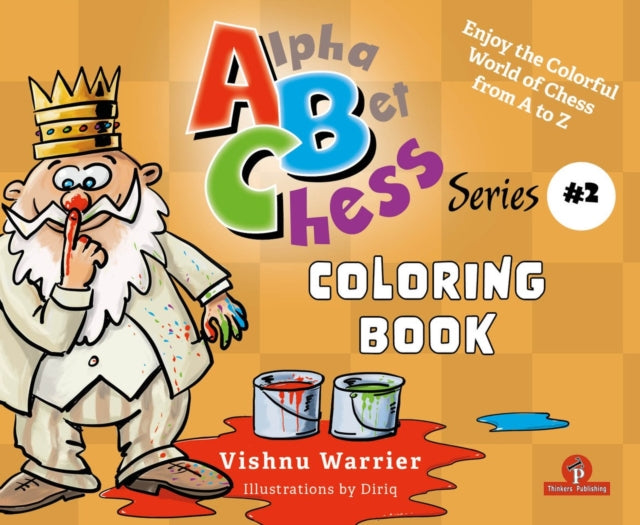 Book cover of: ABChess - Volume 2 - Coloring Book. By: Vishnu Warrier