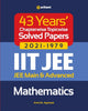 Book cover of: 43 Years Chapterwise Topicwise Solved Papers (2021-1979) Iit Jee Mathematics