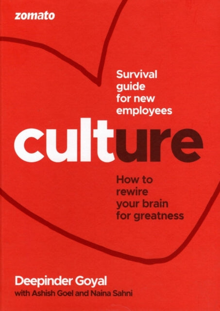 Book cover of: CULTure at Zomato. By: Deepinder Goyal, Ashish Goel, Naina Sahni