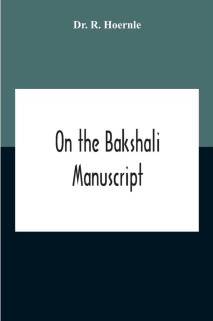 Book cover of: On The Bakshali Manuscript