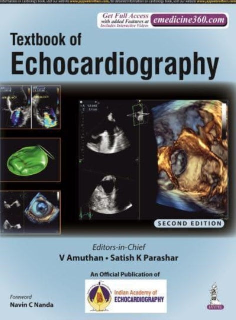 Book cover of: Textbook of Echocardiography. By: V. Amuthan