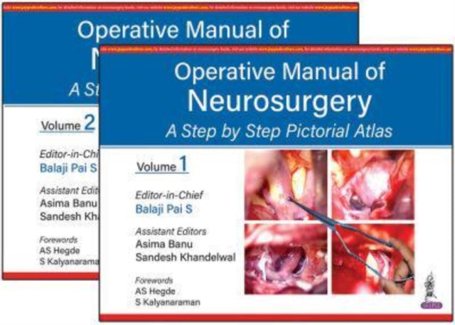 Book cover of: Operative Manual of Neurosurgery: A Step by Step Pictorial Atlas. By: S. Balaji Pai