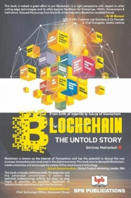Book cover of: BlockChain- The Untold Story. By: Srinivas Mahankali