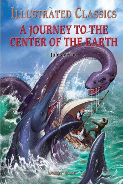Book cover of: Journey To The Center of The Earth: Illustrated Abridged Children Classics English Novel With Review Questions (Hardback). By: Jules Verne