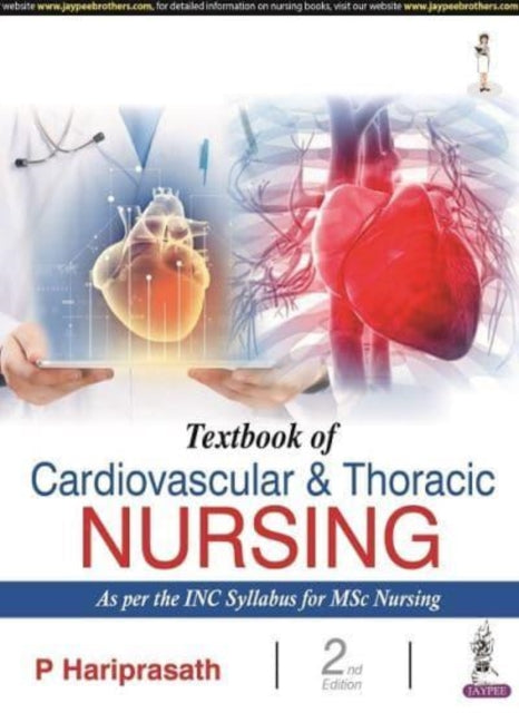 Book cover of: Textbook of Cardiovascular & Thoracic Nursing. By: P. Hariprasath