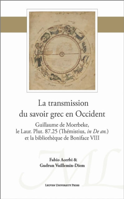 Book cover of: transmission du savoir grec en Occident. By: Fabio Acerbi