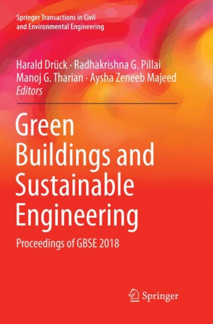 Book cover of: Green Buildings and Sustainable Engineering. By: Harald Drück