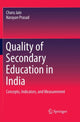 Book cover of: Quality of Secondary Education in India. By: Charu Jain