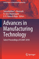 Book cover of: Advances in Manufacturing Technology. By: Somashekhar S. Hiremath