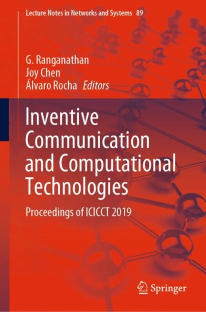 Book cover of: Inventive Communication and Computational Technologies. By: G. Ranganathan