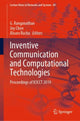 Book cover of: Inventive Communication and Computational Technologies. By: G. Ranganathan