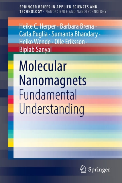 Book cover of: Molecular Nanomagnets. By: Heike C. Herper