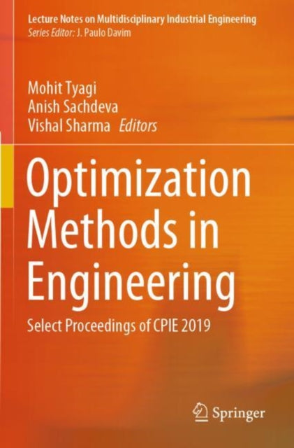 Book cover of: Optimization Methods in Engineering. By: Mohit Tyagi
