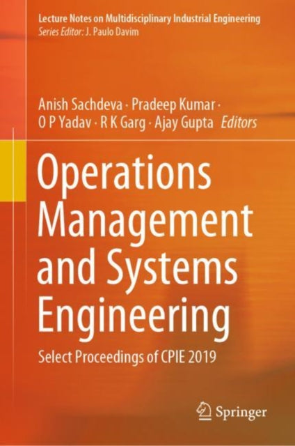 Book cover of: Operations Management and Systems Engineering. By: Anish Sachdeva