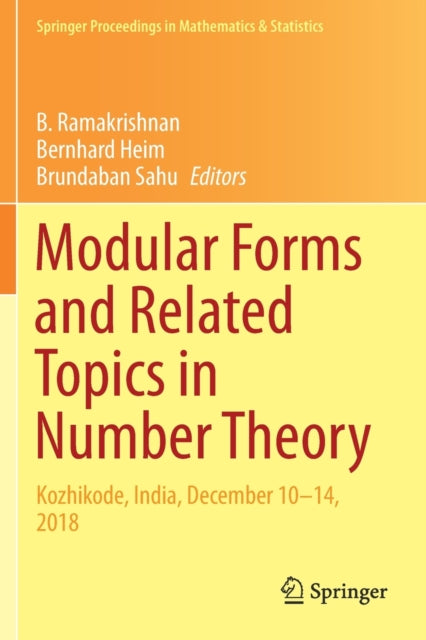 Book cover of: Modular Forms and Related Topics in Number Theory. By: B. Ramakrishnan
