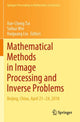 Book cover of: Mathematical Methods in Image Processing and Inverse Problems. By: Xue-Cheng Tai